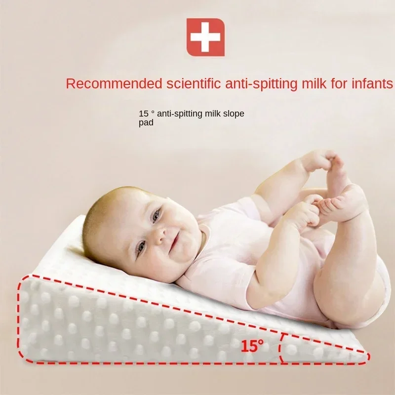 Nursing Pillow Breastfeeding - Наклонная подушка против рвоты для новорожденных,